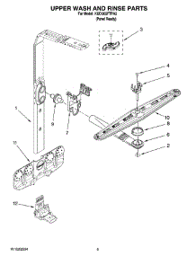 07 - Upper Wash And Rinse Parts parts for Kitchenaid Dishwasher KUDU03FTPA3 from AppliancePartsPros.com
