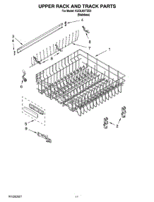 09 - Upper Rack And Track Parts parts for Kitchenaid Dishwasher KUDL03ITSS3 from AppliancePartsPros.com