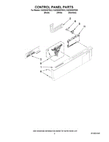 02 - Control Panel Parts parts for Kitchenaid Dishwasher KUDS03STSS3 from AppliancePartsPros.com