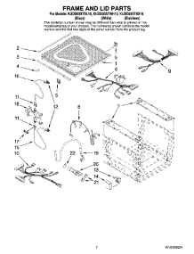 05 - Frame And Lid Parts parts for Kitchenaid Dishwasher KUDD03STBL10 from AppliancePartsPros.com
