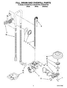 04 - Fill, Drain And Overfill Parts parts for Kitchenaid Dishwasher KUDU03STBL3 from AppliancePartsPros.com