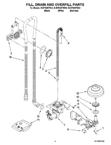 04 - Fill, Drain And Overfill Parts parts for Kitchenaid Dishwasher KUDT03STSS3 from AppliancePartsPros.com