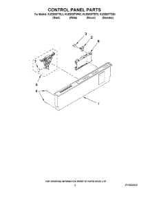 02 - Control Panel Parts parts for Kitchenaid Dishwasher KUDS03FTBL3 from AppliancePartsPros.com
