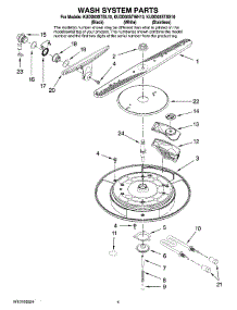 03 - Wash System Parts parts for Kitchenaid Dishwasher KUDD03STSS10 from AppliancePartsPros.com