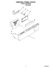 02 - Control Panel Parts parts for Kitchenaid Dishwasher KUDT03FTPA3 from AppliancePartsPros.com