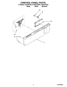 02 - Control Panel Parts parts for Kitchenaid Dishwasher KUDT03FTBL3 from AppliancePartsPros.com