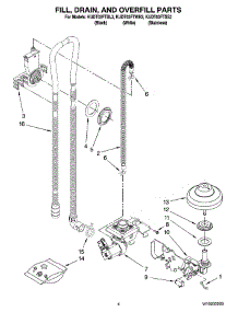 04 - Fill, Drain, And Overfill Parts parts for Kitchenaid Dishwasher KUDT03FTBL3 from AppliancePartsPros.com