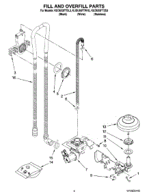 04 - Fill And Overfill Parts parts for Kitchenaid Dishwasher KUDU03FTBL3 from AppliancePartsPros.com
