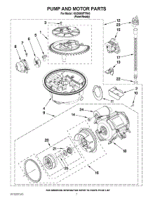 06 - Pump And Motor Parts parts for Kitchenaid Dishwasher KUDS03FTPA3 from AppliancePartsPros.com