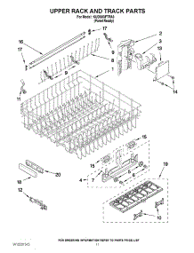 09 - Upper Rack And Track Parts parts for Kitchenaid Dishwasher KUDS03FTPA3 from AppliancePartsPros.com