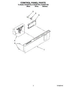 02 - Control Panel Parts parts for Kitchenaid Dishwasher KUDU03FTWH3 from AppliancePartsPros.com