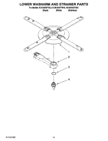 12 - Lower Washarm And Strainer Parts, Optional Parts (Not Included) parts for Kitchenaid Dishwasher KUDU03STWH3 from AppliancePartsPros.com