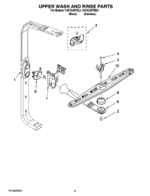 07 - Upper Wash And Rinse Parts parts for Kitchenaid Dishwasher KUDC03ITBS3 from AppliancePartsPros.com