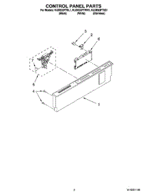 02 - Control Panel Parts parts for Kitchenaid Dishwasher KUDE03FTBL1 from AppliancePartsPros.com