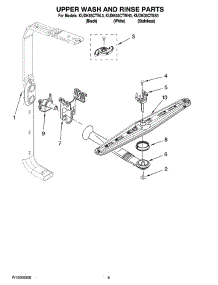 07 - Upper Wash And Rinse Parts parts for Kitchenaid Dishwasher KUDK03CTBL3 from AppliancePartsPros.com