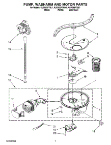 06 - Pump, Washarm And Motor Parts parts for Kitchenaid Dishwasher KUDE03FTWH1 from AppliancePartsPros.com