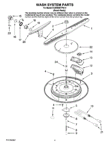 03 - Wash System Parts parts for Kitchenaid Dishwasher KUDD03DTPA10 from AppliancePartsPros.com