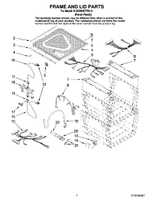 05 - Frame And Lid Parts parts for Kitchenaid Dishwasher KUDD03DTPA10 from AppliancePartsPros.com