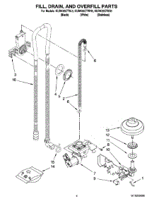 04 - Fill, Drain, And Overfill Parts parts for Kitchenaid Dishwasher KUDK03CTSS3 from AppliancePartsPros.com