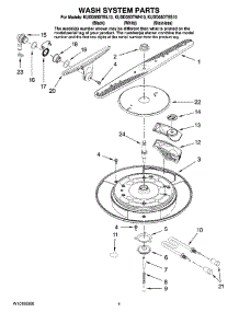 03 - Wash System Parts parts for Kitchenaid Dishwasher KUDD03DTBL10 from AppliancePartsPros.com