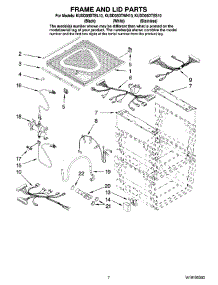 05 - Frame And Lid Parts parts for Kitchenaid Dishwasher KUDD03DTBL10 from AppliancePartsPros.com