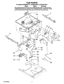 02 - Tub Parts parts for Kitchenaid Dishwasher KUDD03DTSS10 from AppliancePartsPros.com