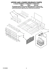 04 - Upper And Lower Dishrack Parts parts for Kitchenaid Dishwasher KUDD03DTWH10 from AppliancePartsPros.com