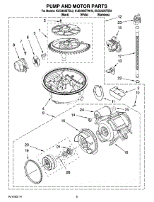 08 - Pump And Motor Parts parts for Kitchenaid Dishwasher KUDU03STSS2 from AppliancePartsPros.com
