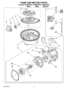 08 - Pump And Motor Parts parts for Kitchenaid Dishwasher KUDM03FTSS1 from AppliancePartsPros.com