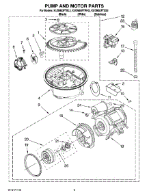 08 - Pump And Motor Parts parts for Kitchenaid Dishwasher KUDM03FTWH2 from AppliancePartsPros.com