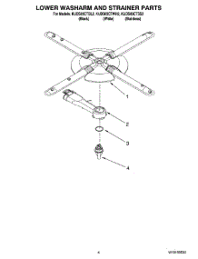 04 - Lower Washarm And Strainer Parts parts for Kitchenaid Dishwasher KUDS03CTSS2 from AppliancePartsPros.com