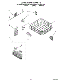 11 - Lower Rack Parts, Optional Parts (Not Included) parts for Kitchenaid Dishwasher KUDS03STSS2 from AppliancePartsPros.com