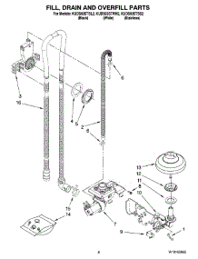 06 - Fill, Drain And Overfill Parts parts for Kitchenaid Dishwasher KUDS03STWH2 from AppliancePartsPros.com