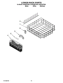 11 - Lower Rack Parts, Optional Parts (Not Included) parts for Kitchenaid Dishwasher KUDK03FTSS2 from AppliancePartsPros.com