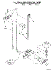 06 - Fill, Drain, And Overfill Parts parts for Kitchenaid Dishwasher KUDK03CTBL2 from AppliancePartsPros.com