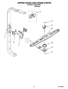 10 - Upper Wash And Rinse Parts parts for Kitchenaid Dishwasher KUDL03ITSS2 from AppliancePartsPros.com