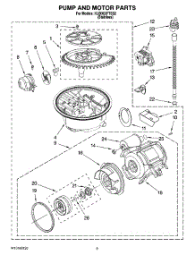 08 - Pump And Motor Parts parts for Kitchenaid Dishwasher KUDX03FTSS2 from AppliancePartsPros.com