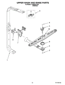 10 - Upper Wash And Rinse Parts parts for Kitchenaid Dishwasher KUDX03FTSS2 from AppliancePartsPros.com