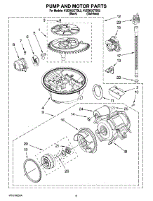 08 - Pump And Motor Parts parts for Kitchenaid Dishwasher KUDB03CTBS2 from AppliancePartsPros.com