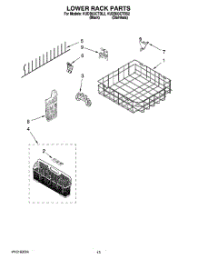 11 - Lower Rack Parts, Optional Parts (Not Included) parts for Kitchenaid Dishwasher KUDB03CTBS2 from AppliancePartsPros.com