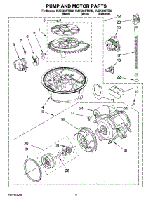 08 - Pump And Motor Parts parts for Kitchenaid Dishwasher KUDK03CTSS2 from AppliancePartsPros.com