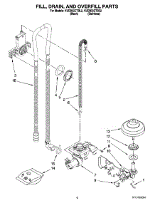06 - Fill, Drain, And Overfill Parts parts for Kitchenaid Dishwasher KUDB03CTBL2 from AppliancePartsPros.com