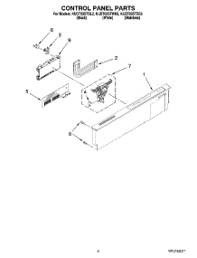 02 - Control Panel Parts parts for Kitchenaid Dishwasher KUDT03STWH2 from AppliancePartsPros.com