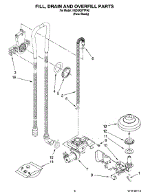 06 - Fill, Drain And Overfill Parts parts for Kitchenaid Dishwasher KUDU03FTPA2 from AppliancePartsPros.com