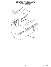 02 - Control Panel Parts parts for Kitchenaid Dishwasher KUDT03FTPA2 from AppliancePartsPros.com
