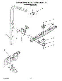 10 - Upper Wash And Rinse Parts parts for Kitchenaid Dishwasher KUDT03FTPA2 from AppliancePartsPros.com