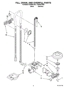 06 - Fill, Drain, And Overfill Parts parts for Kitchenaid Dishwasher KUDB03CTBS1 from AppliancePartsPros.com