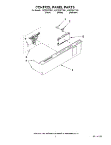 02 - Control Panel Parts parts for Kitchenaid Dishwasher KUDT03FTBL1 from AppliancePartsPros.com
