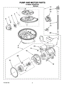 08 - Pump And Motor Parts parts for Kitchenaid Dishwasher KUDX03FTSS1 from AppliancePartsPros.com