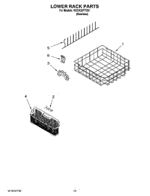 11 - Lower Rack Parts, Optional Parts (Not Included) parts for Kitchenaid Dishwasher KUDX03FTSS1 from AppliancePartsPros.com